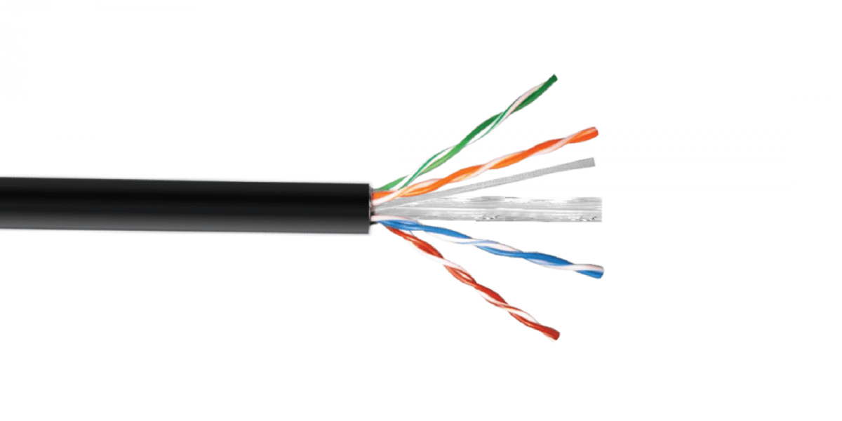 LINKCHIP CBXR-UN3 0,57mm sim-Cat6 PE Exterior Negro Cable UTP 305mt Cobre Unif