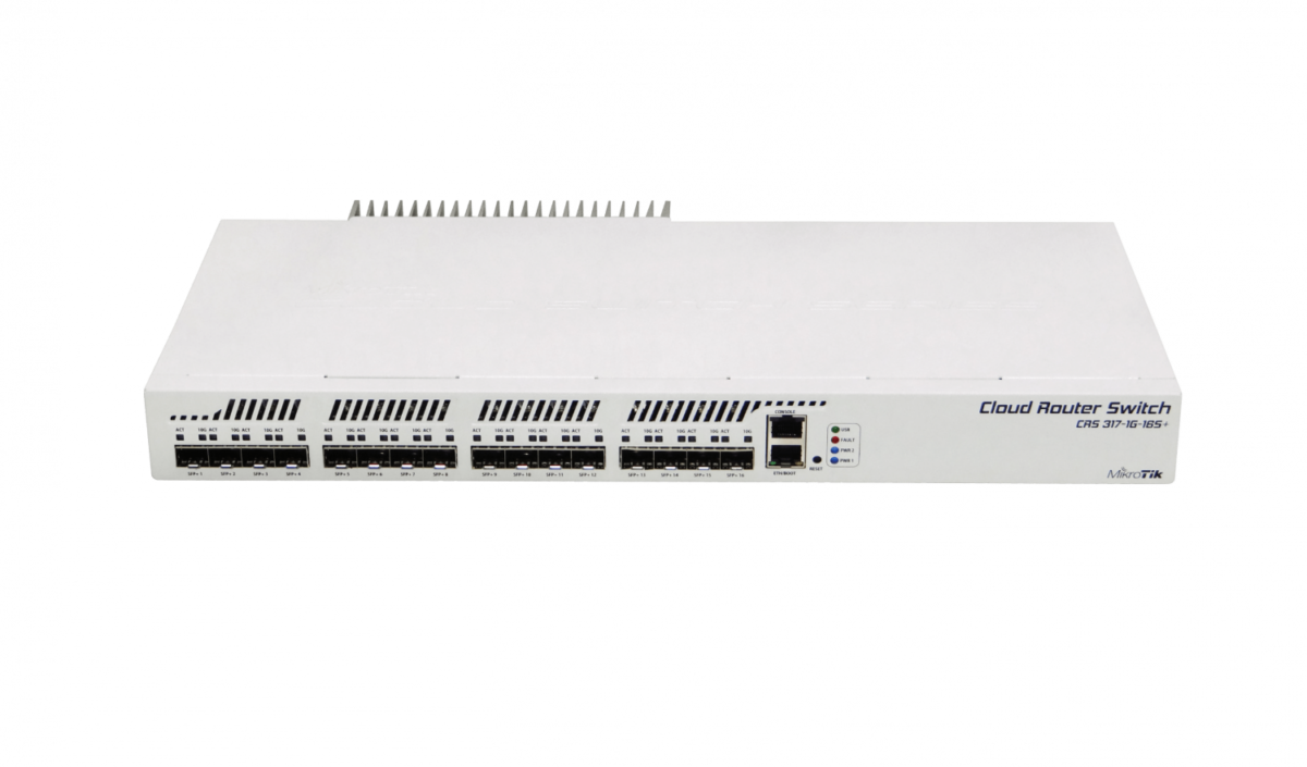 Mikrotik CRS317-1G-16S+RM 16-SFP/SFP+10G 1-1000 Console L6 Dual-PSU