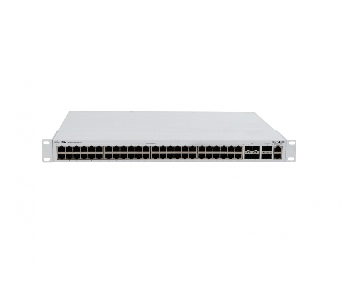 Mikrotik CRS354-48G-4S+2Q+RM 48-1000 4-SFP+10G 2-QSFP+40G Console L5 2-PSU Switch Rack 54p