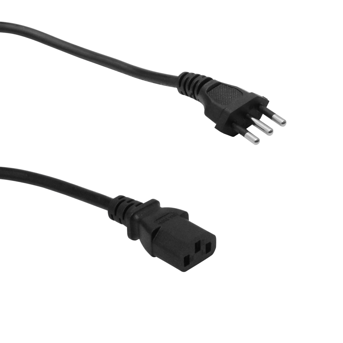 Cable Poder 1,8mt 3x0,75mm2 Chile-C13 6A, CEI23-16-VII 180cm