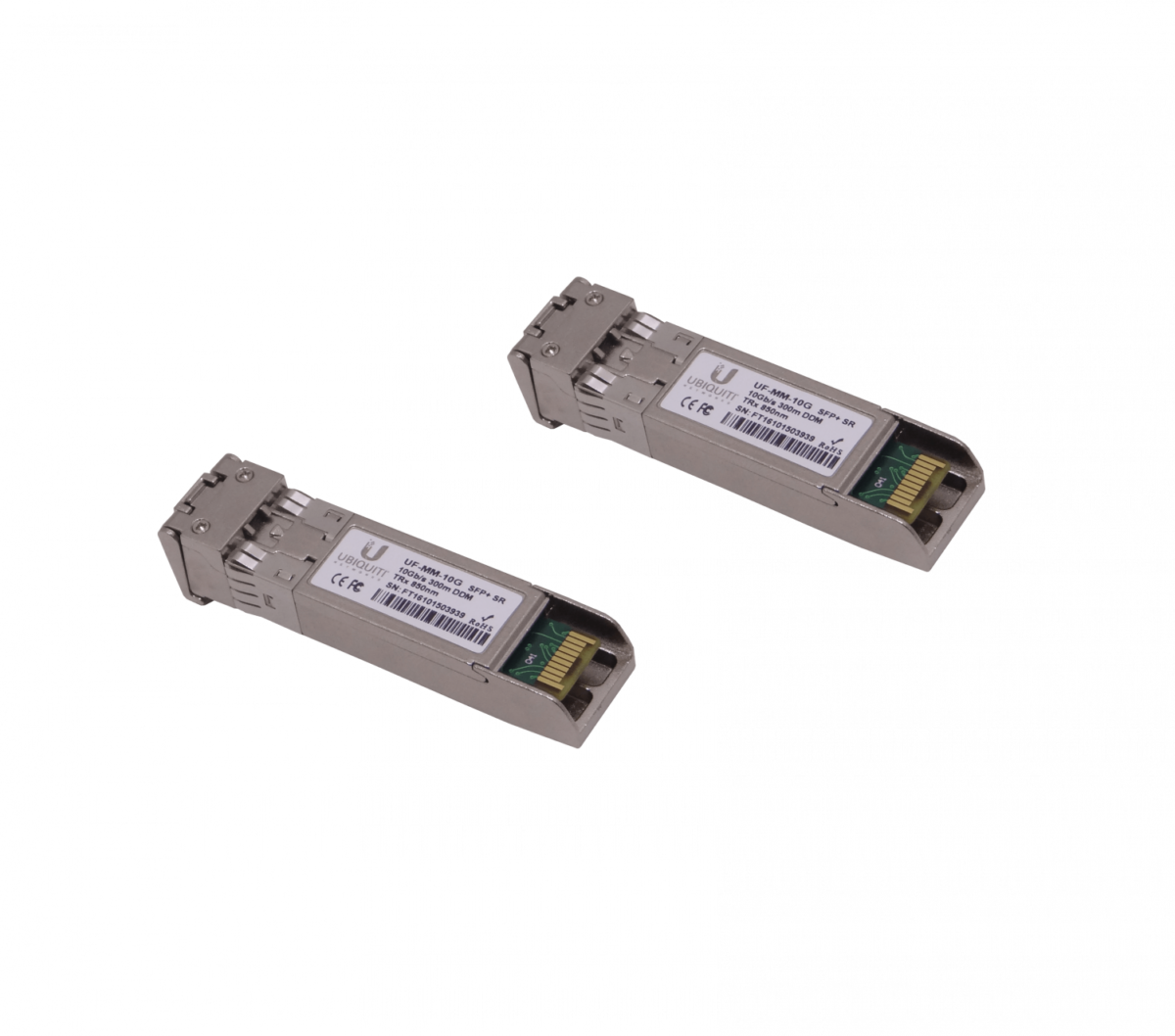 UBIQUITI UF-MM-10G -2-unids SFP+ MM 10Gbps 300mt 850nm MultiModo 2-Fibras-LC DDM