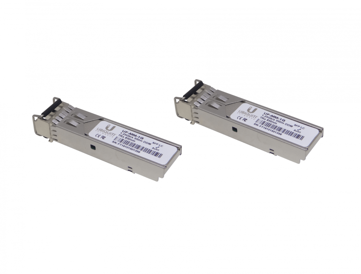 UBIQUITI UF-MM-1G 2-unids SFP MM 1,25Gbps 550mt 850nm MultiModo 2-Fibras-LC DDM