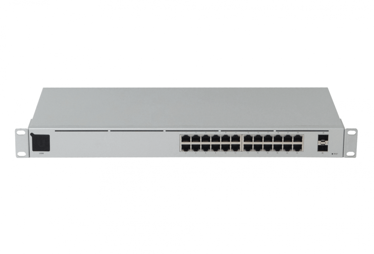 UBIQUITI USW-24 LCD1.3 24-1000 2-SFP RS232 req-UniFi Switch Admin Rack