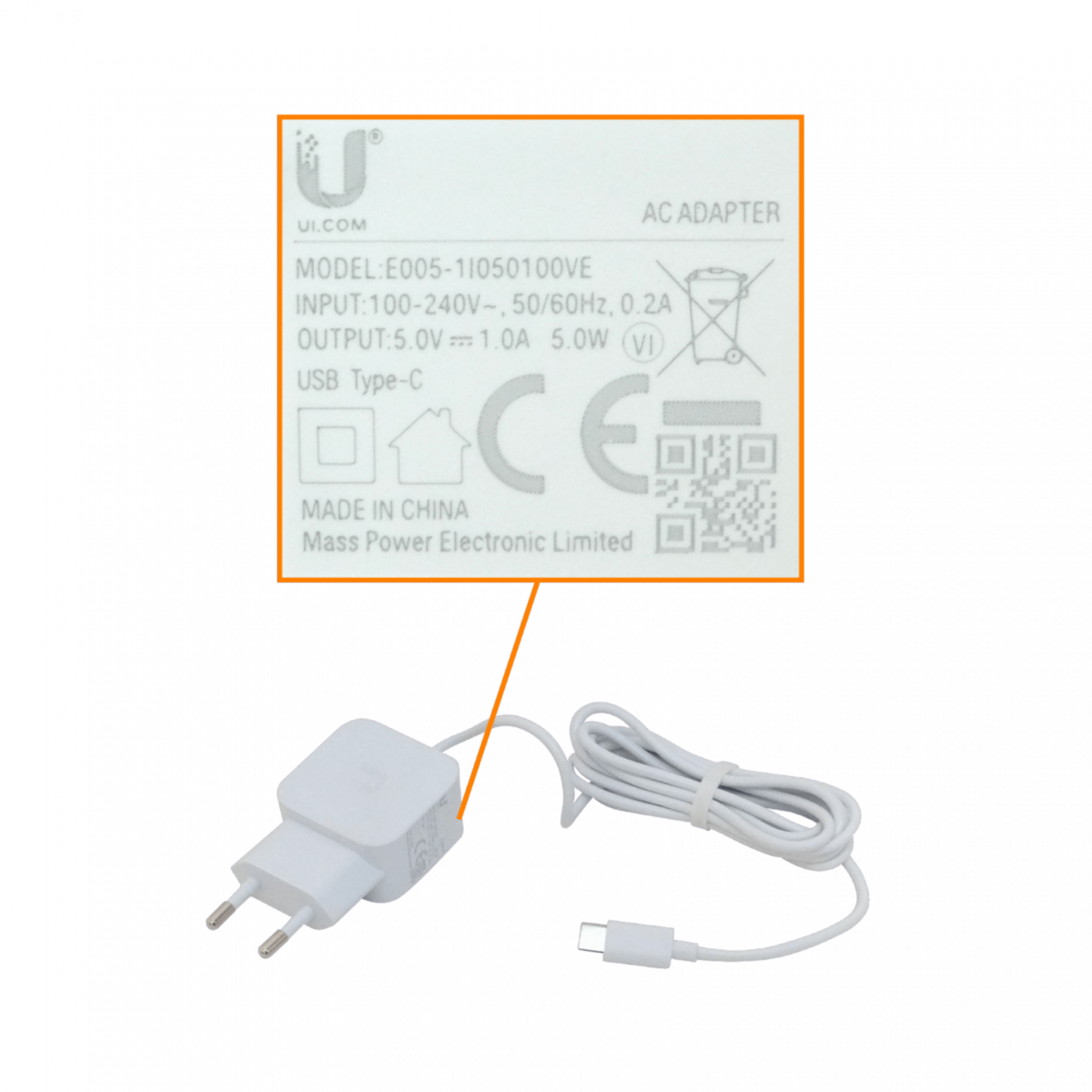 UBIQUITI USW-FLEX 5-1000 4-PoE-af in-PoE-bt 46W-tot Switch Layer-2 Exterior