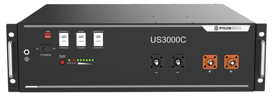 Pylontech Batería de Litio US3000C 3,37kWh (3,55kWh nominal) 48V 74Ah LFP